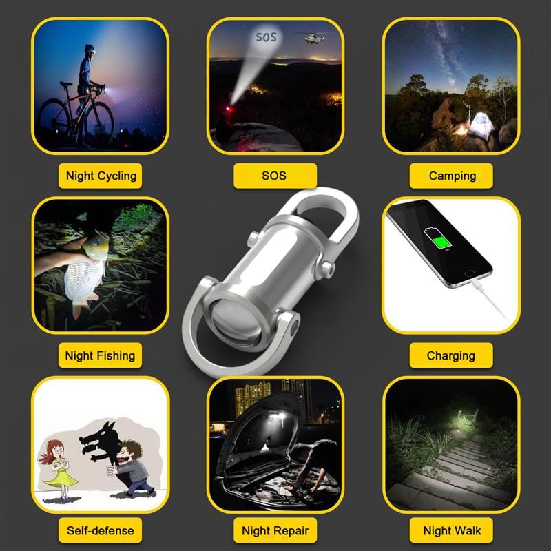 š„Hot Saleš„Super Bright Mini Keychain Flashlight Waterproof