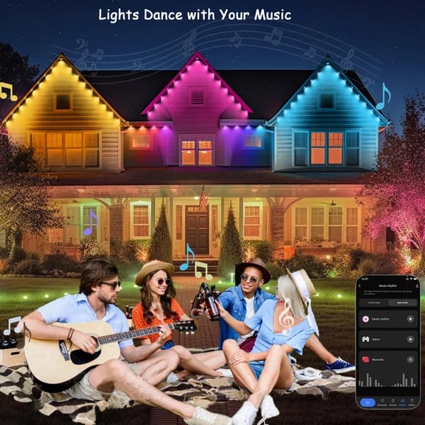 🎄Hot Sale 49% OFF🔥Outdoor waterproof smart leather cord light