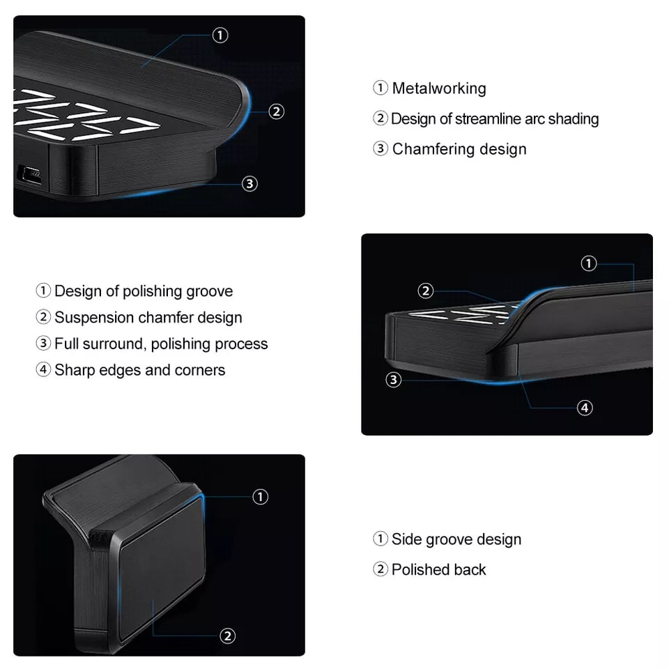Last Day 49% OFF 🔥 Car Head Up Display Projector Speedometer