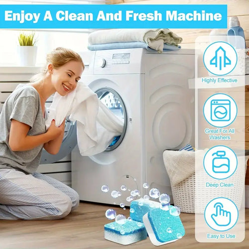 49% OFF FLASH SALE! Washing Machine Cleaner Tablets ✨ Deep Clean &Fresh Scent  for All Models!