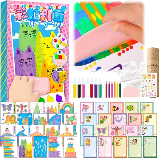 🔥Last Day BUY 1 GET 1 FREE 49%off 🔥 Rainbow Scratch-off Postcard
