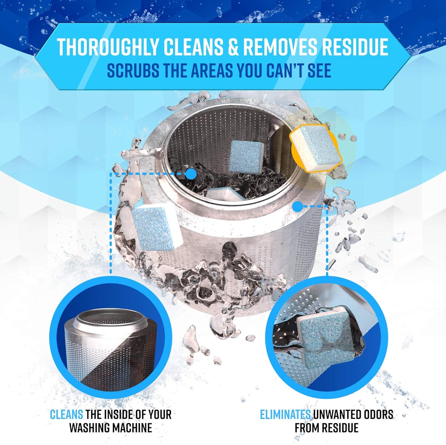 49% OFF FLASH SALE! Washing Machine Cleaner Tablets ✨ Deep Clean &Fresh Scent  for All Models!