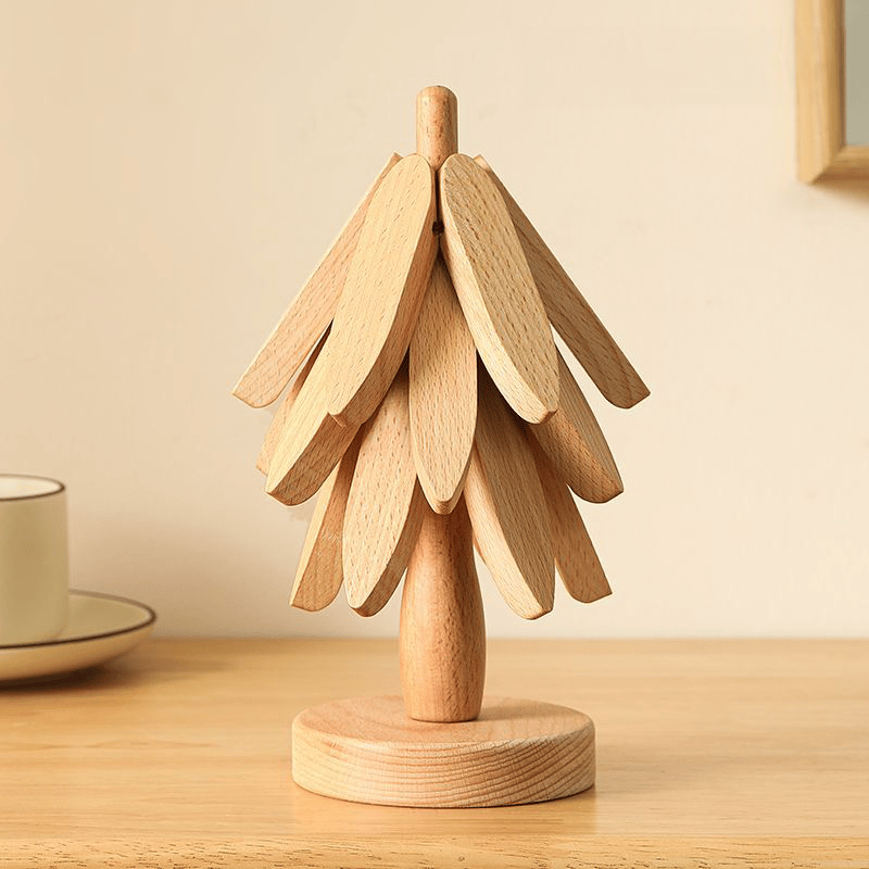 š„LAST DAY SALE 49% OFF š„Premium Heat-Resistant Natural Wooden Trivet Set for Hot Dishes