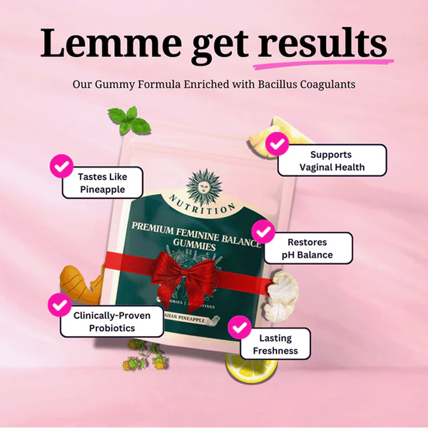 🎉LAST DAY SALE 50% OFF🔥Premium Feminine Balance Gummies