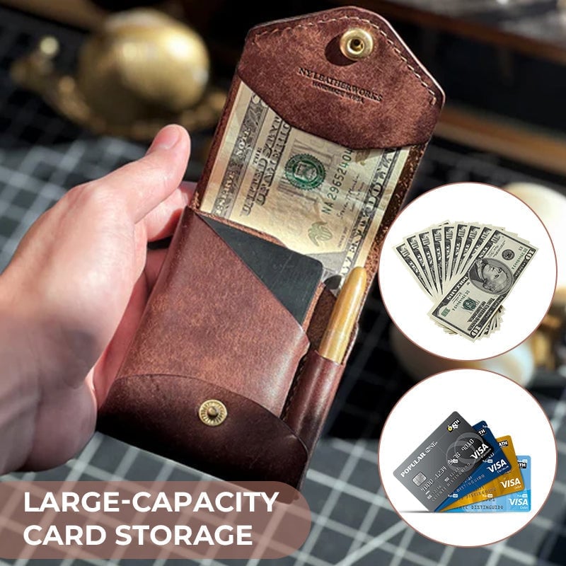 Handmade leather wallet