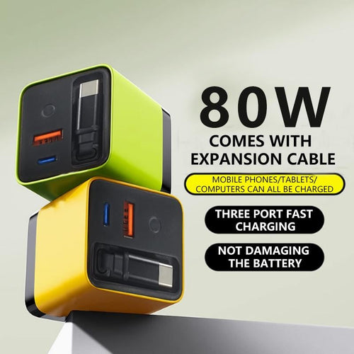 ๐โก3-in-1 80W GaN Charger ๐ 49% OFF โ Limited Time ๐