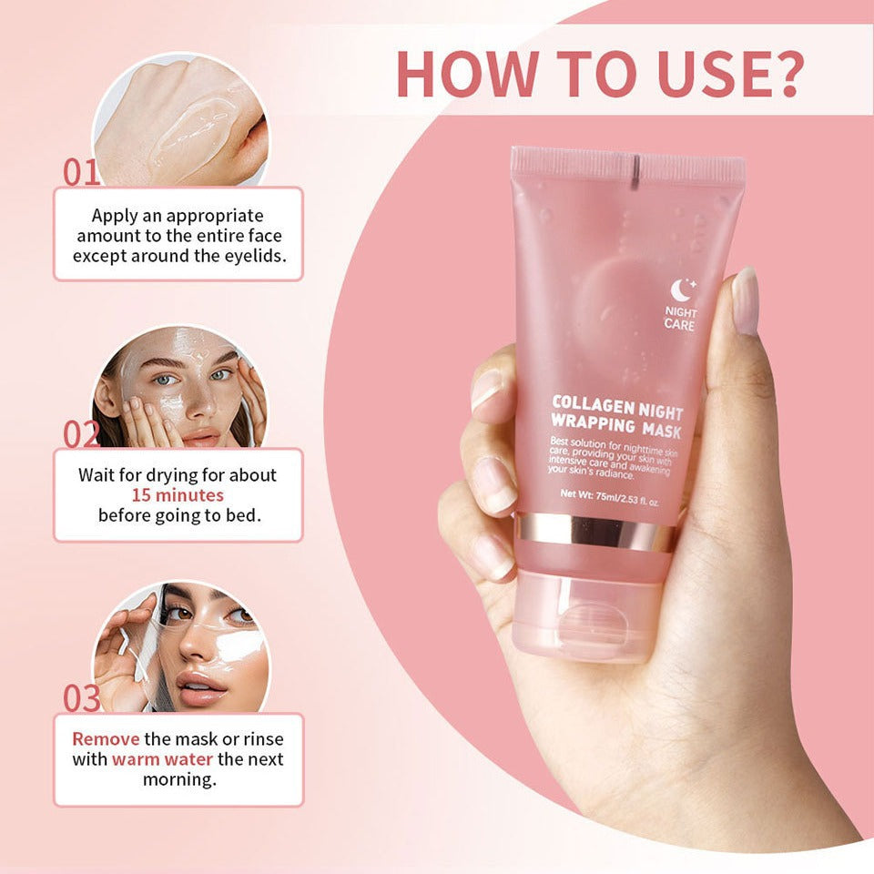 š„BUY 1 GET 1 FREE 49%OFFš„Collagen Night Wrapping Mask