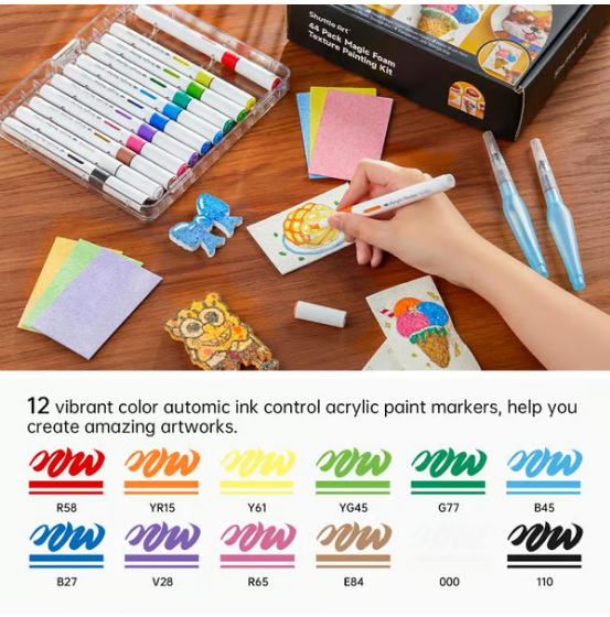 Great Summer Activity Idea! – Magic 3D Foam Texture Painting Kit 🎨✨