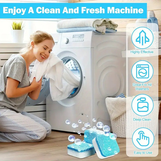 49% OFF FLASH SALE! Washing Machine Cleaner Tablets ✨ Deep Clean &Fresh Scent  for All Models!