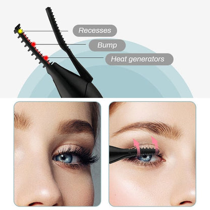 BUY 1 GET 1 FREE | 49% OFF - Rechargeable Heated Eyelash Curler for Quick Heating Curling