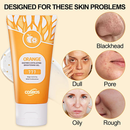 🔥2025 HOT SALE-49% OFF🔥Orange Exfoliating Gel Facial Cleansing Whole Body Scrub Dead Skin Custard